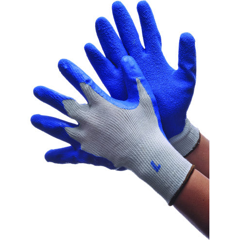 Worx Grey String Knit / Blue Latex Palm Textured Large