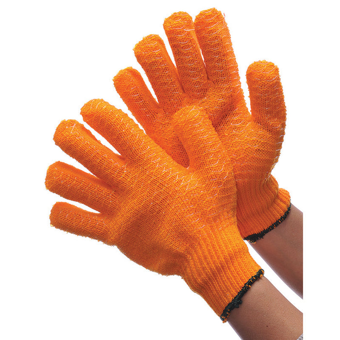 Worx Orange Knit Honeycomb W/Pvc Coating Medium