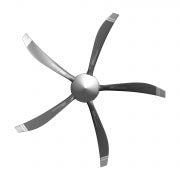 DUC 4-BLADE Inconel Tiger Tractor 100-215 HP Electric Variable Pitch Tigerblack-R Propeller FOR Turbine - Feather / Reverse