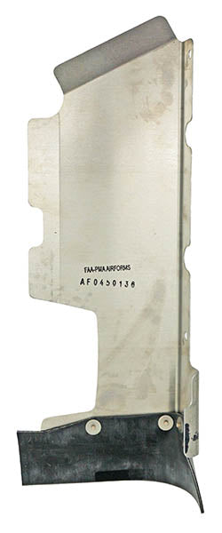 Airforms Baffle RH Crankcase Bare Black Seal AF0450136-BRBK