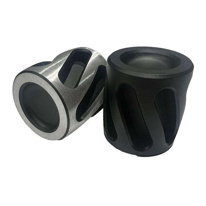 G51 Cub Type Throttle Knob 3/8-16 - Black Two Tone - Pair