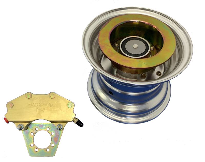Matco 8 Wheel & Brake E Series 1.25 Silver 1.370X1.370 Hole Pattern BE9-1 Dual Piston MH83-121V