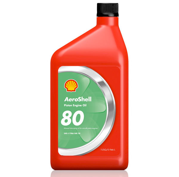 Aeroshell 80 SAE 40 Mineral OIL Quart