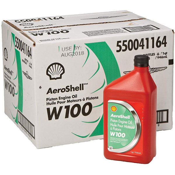 Aeroshell OIL W100 SAE 50 Case OF 6 QTS