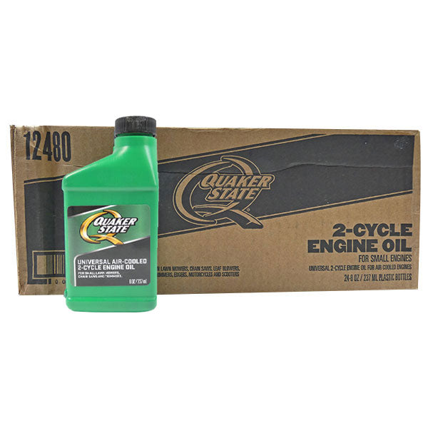 Quaker State 2 Cycle OIL Case OF 24 8 OZ Bottles