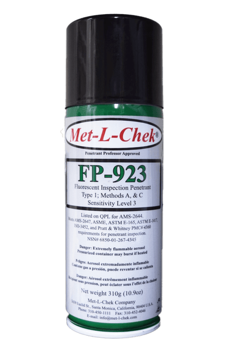 Met-L-Chek Fluorescent Penetrant 16Oz Aerosol