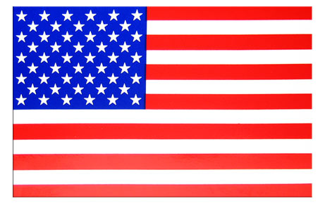 Us Flag Decal Rt/Lft 6-1/2X4