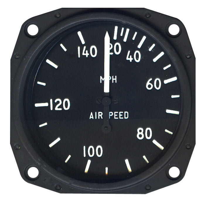 Skysports Non-Tso 3-1/8 Airspeed Indicator 20-140 MPH