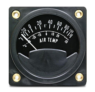 Westach 2 Round AIR Temp Gauge -40 to +120F 2C3-3 NON TSO