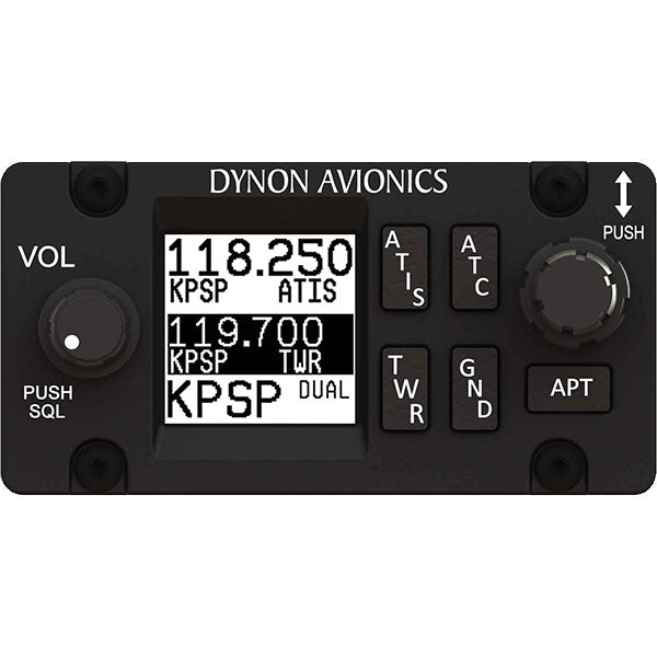 Dynon Skyview COM Radio Horizontal 8.33 KHZ Spacing