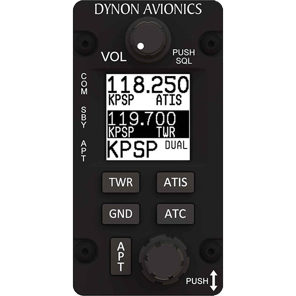 Dynon Skyview COM Radio Vertical 8.33 KHZ Spacing