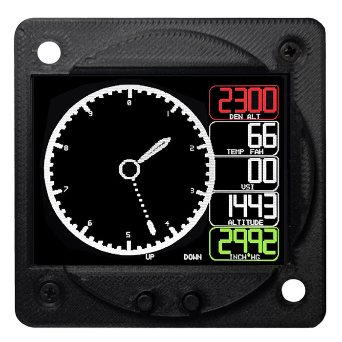 Radiant Digitial Altimeter With OAT AND Density Altitude 3 1/8 Bezel