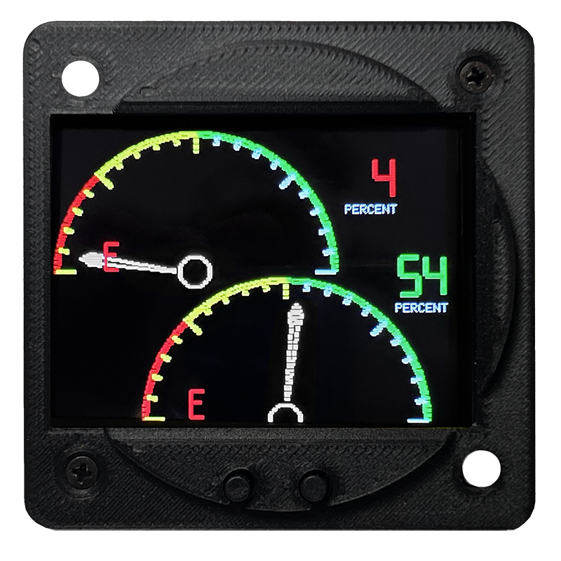 Radiant Gen 2 Fuel Gauge Capacitive 3-1/8 Inch