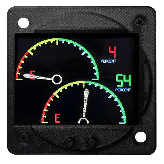 Radiant Gen 2 Fuel Gauge Capacitive 3-1/8 Inch