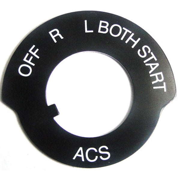 ACS Switch Plate W/Start A-2255-A