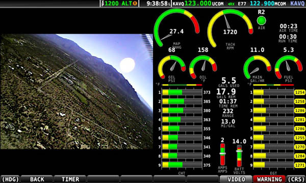 Flightcam360 3.5 Flip Down Lcd With Lowlight Cam