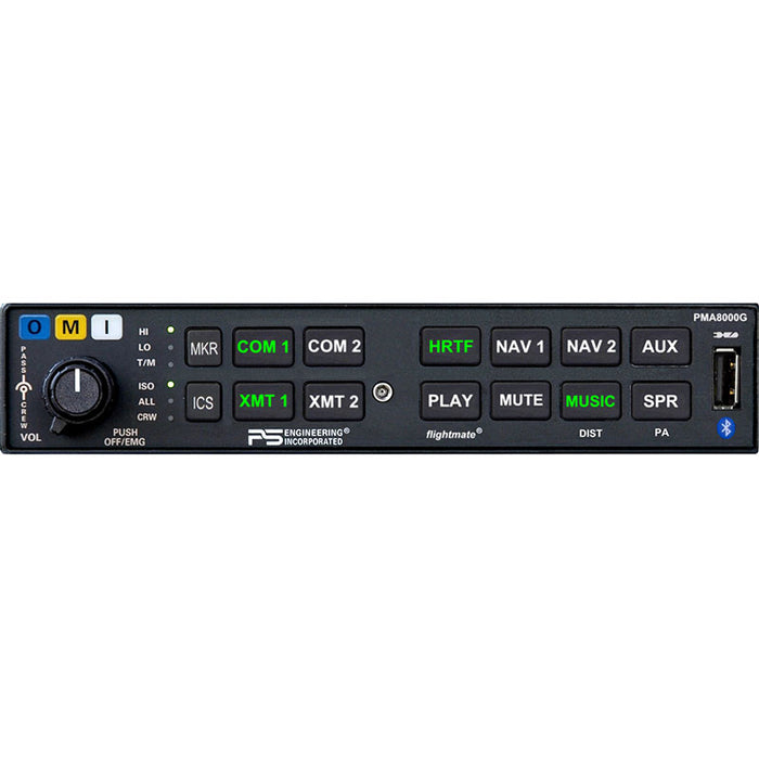 PS ENG PMA8000G Advanced 6 Place Audio Panel