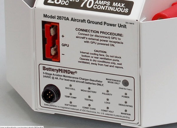 28-VOLT 70AMP Ground Power Unit (Gpu) With Batteryminder