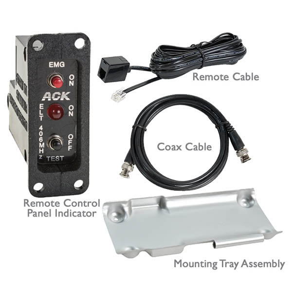 ACK E-04RC E-04 Retrofit To Complete ELT Kit Hardware - Missing Remote Placard