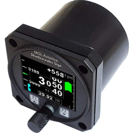 MGL Stratomaster Vega 2-1/4 Altimeter With Vertical Speed Indicator Di ...