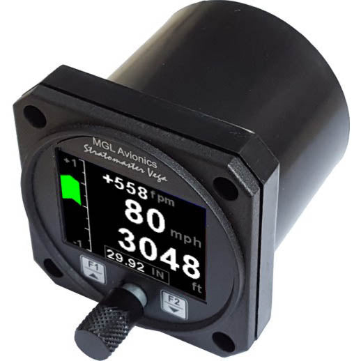 MGL Stratomaster Vega 2-1/4 Airspeed Indicator / Vsi