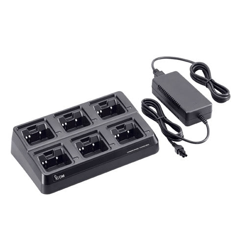 Icom BC197 23 Six Unit Charger For BP232N/H Li-Ion Battery