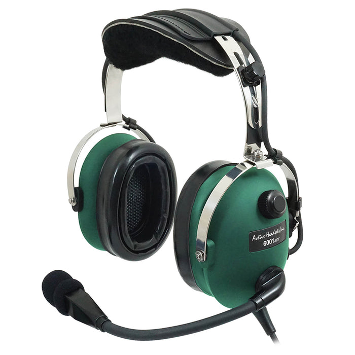 6001BT Bluetooth Headset Single Plug U174 Helicopter - Straight Cord - Flat Forest Green