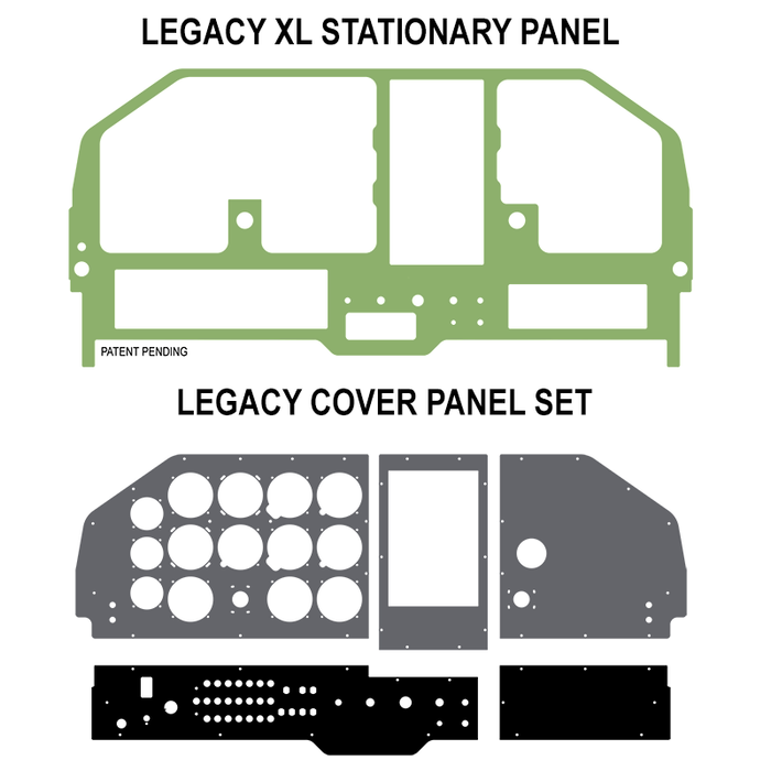 SIX Pack Aero Legacy XL Stationary Panel - Legacy Layout