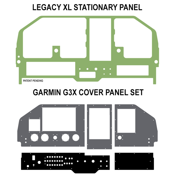 SIX Pack Aero Legacy XL Stationary Panel - Garmin Layout