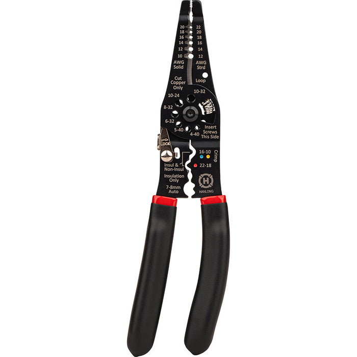 Multi-Purpose 8-In-1 Wire Stripper Cutter And Crimper