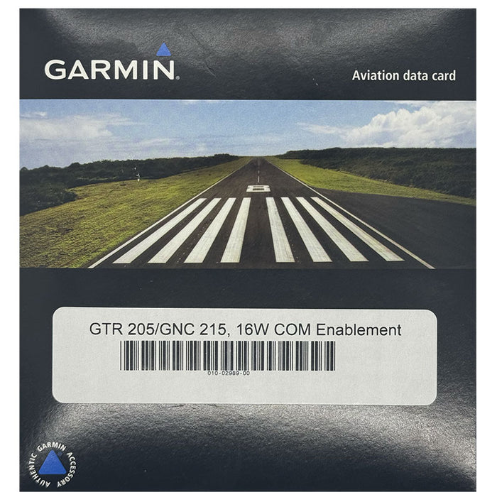 Garmin GTR 205 GNC 215 16W Enablement Card