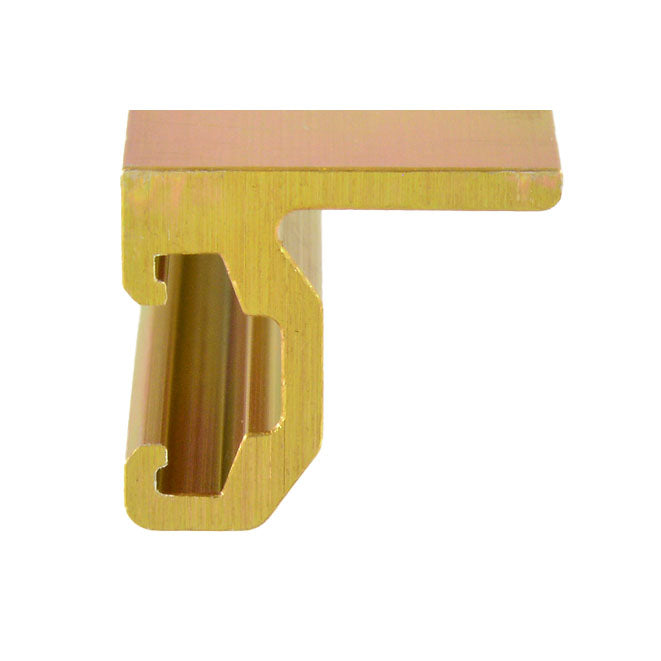 Quickrax Tray Mount Rail - .650 Flange Width Rivet Single Slot - 12 Inch