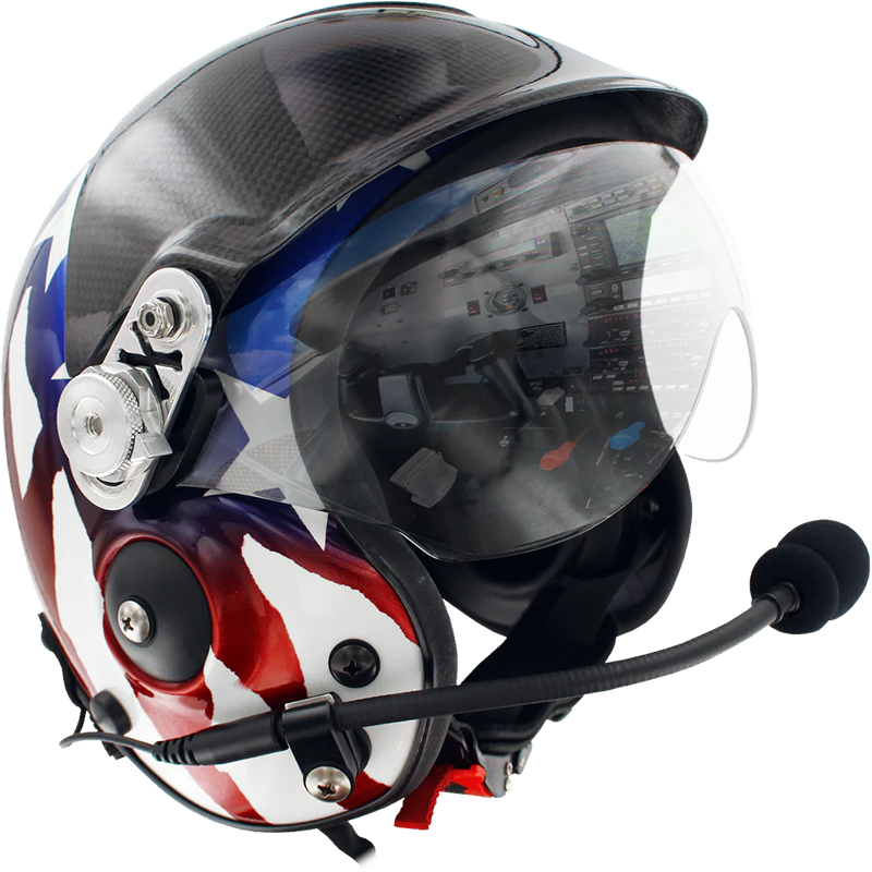 Bonehead Aries + Comms Visor Flight Helmet
