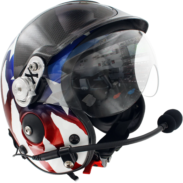 Bonehead Aries + Comms Visor Flight Helmet