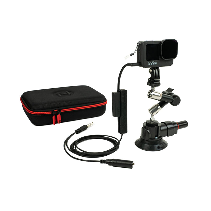Nflightcam Cockpit Kit For Gopro Fixed-Wing Extra Long Audio Cable Hero13 Black