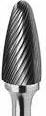 Carbide Round Nose Tree Burr 1/4