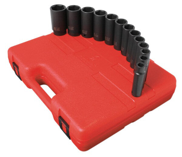 Sunex 13Pc 1/2 Deep Socket Set