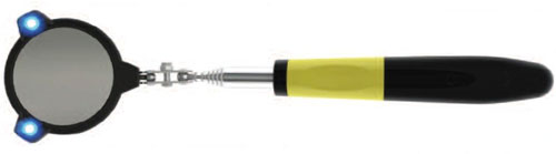 Lighted Round Inspection Mirror