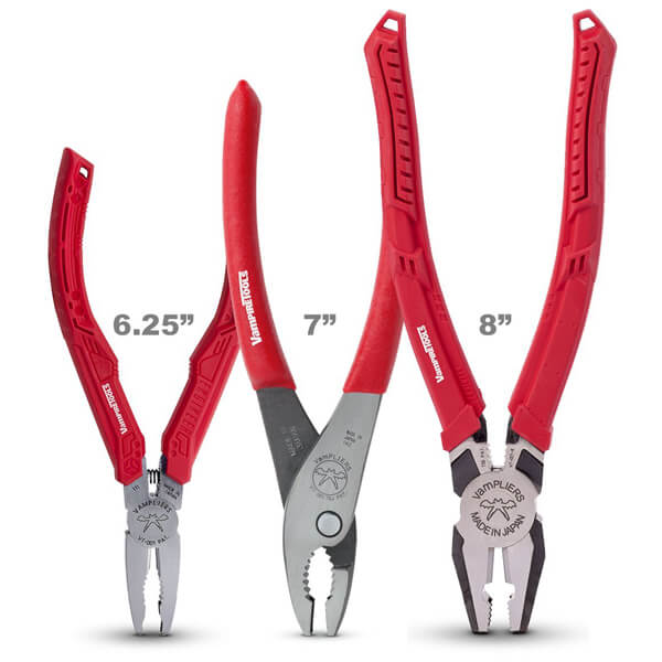 Vampliers 3-Pc Set S3B 6.25 7 Slip Joint & 8 Pro