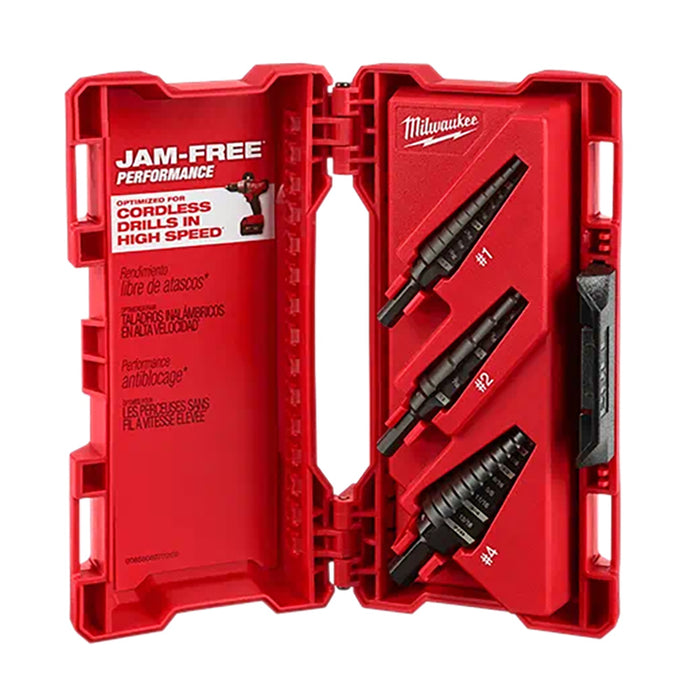 Milwaukee Step Drill Bit Set - 3Pc
