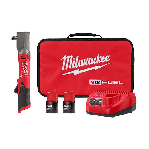 Milwaukee M12 Fuel 1/2 Right Angle Impact Wrench With Friction Ring Kit