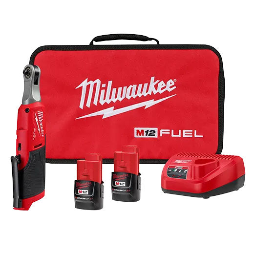 Milwaukee M12 Fuel 1/4 High Speed Ratchet Kit