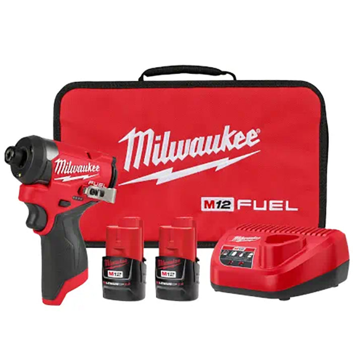 Milwaukee M12 Fuel 1/4 Hex Impact Driver Kit