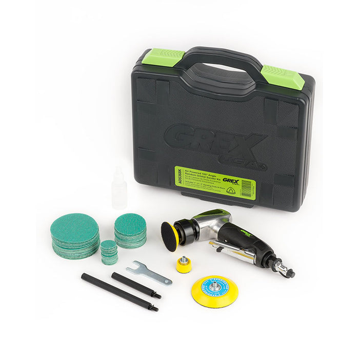 Grex 105 Degree Random Orbit Sander Kit - 1 2 And 3