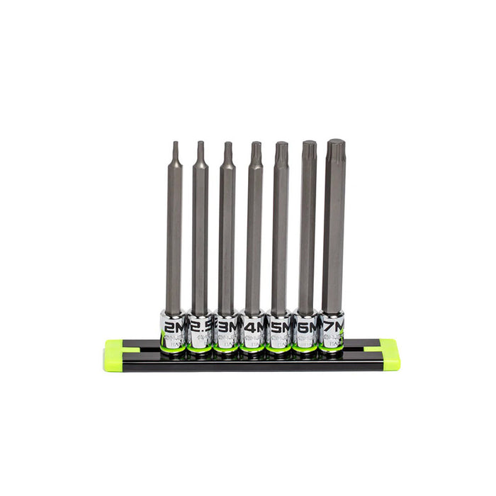 Grip Edge Tools - 7-Pc 1/4 Drive Long Metric Hex Driver Set
