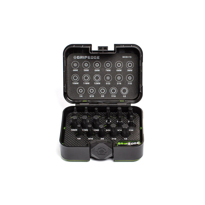 Grip Edge Tools - 17-Pc Master 1/2 Dr Impact RPT Hex Driver Set