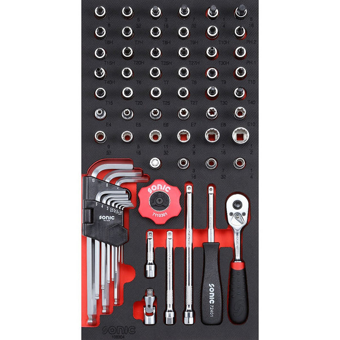 Sonic Tools - SAE Bit Socket Set 1/4 63Pcs. S SFS
