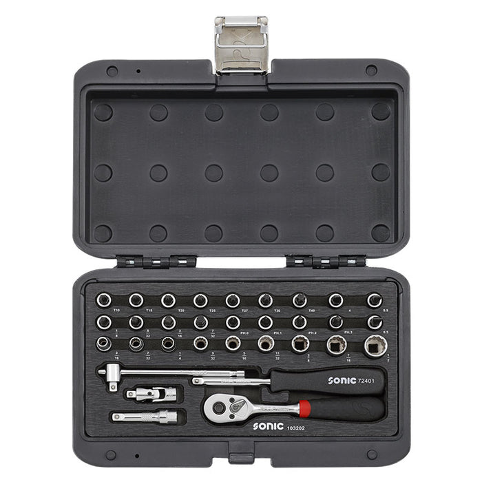 Sonic Tools - SAE Combination Set 1/4 32Pcs. Bmcs