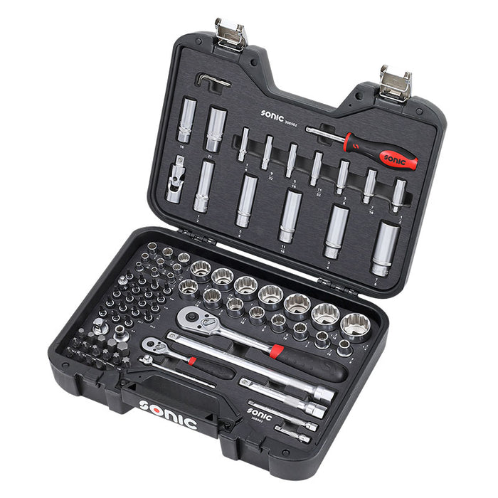 Sonic Tools - SAE Socket Set 1/4 And 1/2 85Pcs. Bmcs