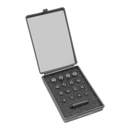 Center-Locating Punch For Threaded Holes Set With Handle (4-40 6-32 8-32 10-24)